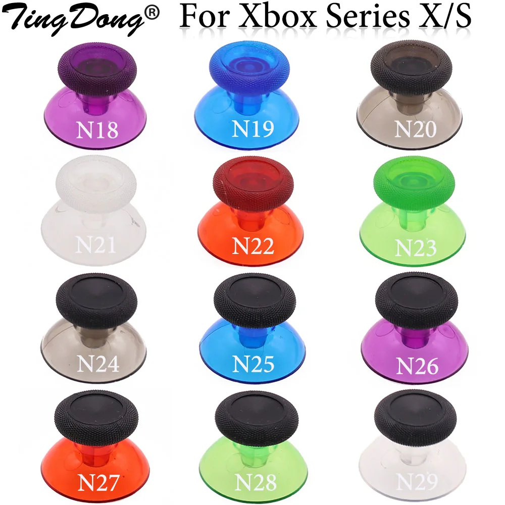 TingDong 50Pcs=25pair 3D Analog Joystick Stick for XBox Series X S Controller Analog Thumbsticks Cover Mushroom Caps
TingDong 50Pcs=25pair 3D Analog Joystick Stick for XBox Series X S Controller Analog Thumbsticks Cover Mushroom Caps