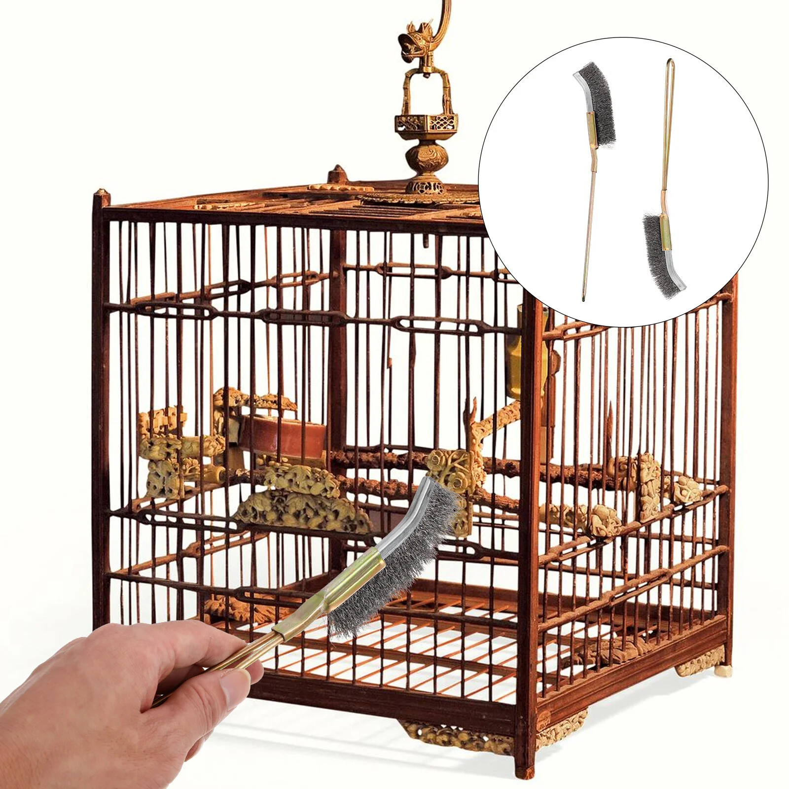 2 Pcs Pet Accessories Wet Wipes Bird Cleaning Supplies Brush Copper Handle Cleaner
2 Pcs Pet Accessories Wet Wipes Bird Cleaning Supplies Brush Copper Handle Cleaner