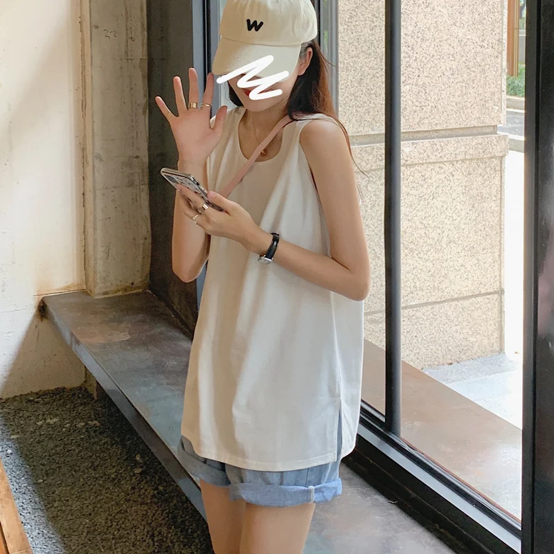 Vest women's summer outer wear loose casual tops bottoming t-shirts V-neck tube top sleeveless
Vest women's summer outer wear loose casual tops bottoming t-shirts V-neck tube top sleeveless