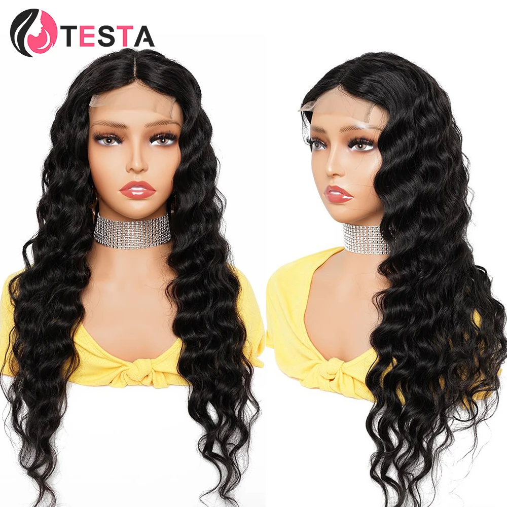 Loose Deep Wave Wig 4x1 Lace Frontal Wig Natural Color Brazilian Remy Human Hair Pre-plucked With Baby Hair 150 Density HD Lace
Loose Deep Wave Wig 4x1 Lace Frontal Wig Natural Color Brazilian Remy Human Hair Pre-plucked With Baby Hair 150 Density HD Lace