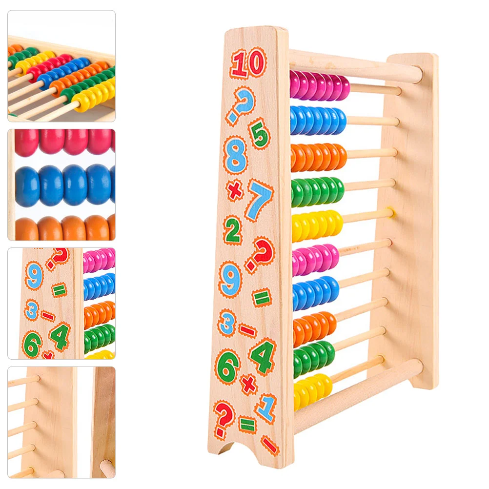 

Kids Counting Tool Squiz Toys Kid Montessori Toy Educational Toys Toddlers Abacus Computing Rack Wooden Numbers Board