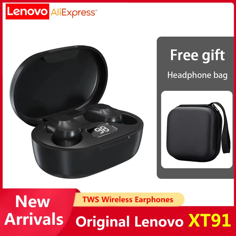 Original Lenovo XT91 TWS Wireless Bluetooth Earphone Touch Sport Headphones HIFI Gaming Earbuds Stereo Noise Reduction with MIC
Original Lenovo XT91 TWS Wireless Bluetooth Earphone Touch Sport Headphones HIFI Gaming Earbuds Stereo Noise Reduction with MIC
