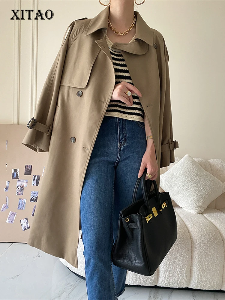 XITAO Casual Women Trench Loose Bandage Fashion Simplicity Solid Color Simplicity Temperament Autumn All-match New Coat WLD8662
XITAO Casual Women Trench Loose Bandage Fashion Simplicity Solid Color Simplicity Temperament Autumn All-match New Coat WLD8662