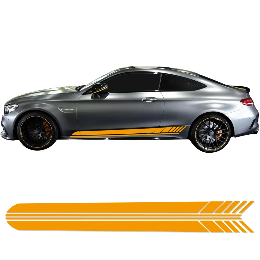 2 4 Pcs Car Door Side Stripes Skirt Stickers Vinyl Decal Fits For Mercedes Benz C Class W205 C63 Coupe AMG Car Accessories
2 4 Pcs Car Door Side Stripes Skirt Stickers Vinyl Decal Fits For Mercedes Benz C Class W205 C63 Coupe AMG Car Accessories