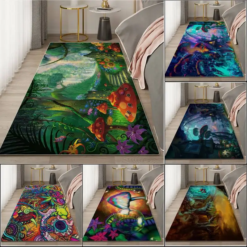 Psychedelic Mushroom Kitchen Mat Bedroom Living Room Carpet Entrance Doormat Home Hallway Floor Mat Bathroom Anti-Slip Rug
Psychedelic Mushroom Kitchen Mat Bedroom Living Room Carpet Entrance Doormat Home Hallway Floor Mat Bathroom Anti-Slip Rug