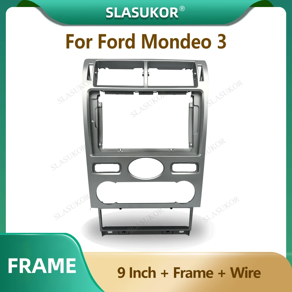 9 Inch For Ford Mondeo 3 2004-2007 Fascia Radio Stereo Panel Dash Mounting Installation Trim Kit Face Frame Bezel Wire 
9 Inch For Ford Mondeo 3 2004-2007 Fascia Radio Stereo Panel Dash Mounting Installation Trim Kit Face Frame Bezel Wire