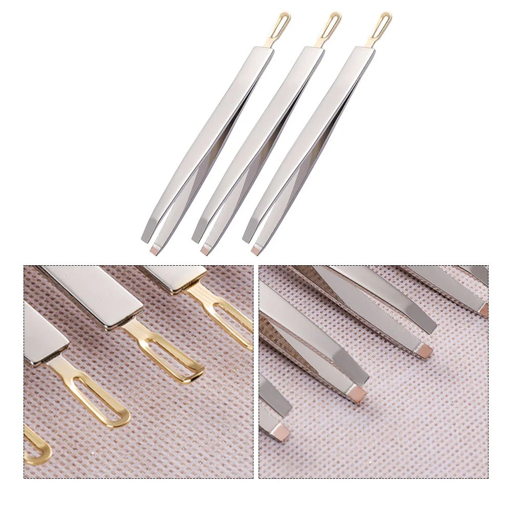 3Pcs Stainless Eyebrow Clips Eyebrow Shaping Tweezers Beauty Makeup Tool Acne Cleaner
3Pcs Stainless Eyebrow Clips Eyebrow Shaping Tweezers Beauty Makeup Tool Acne Cleaner