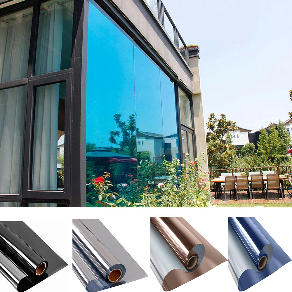 One Way Mirror Window Film Stained Vinyl Glass Self Adhesive Film Silver Heat Insulation Solar Window Tint Privacy for Home
One Way Mirror Window Film Stained Vinyl Glass Self Adhesive Film Silver Heat Insulation Solar Window Tint Privacy for Home