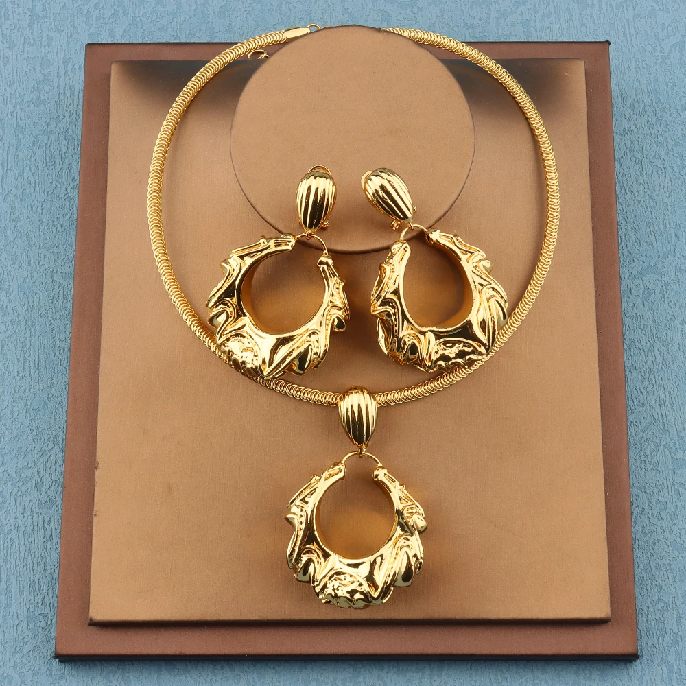 New Elegant Jewelry Set Dubai Style Luxury Woman Gold Plated Jewelry of Classic Elegance Fashion Jewelry for Female Gift
New Elegant Jewelry Set Dubai Style Luxury Woman Gold Plated Jewelry of Classic Elegance Fashion Jewelry for Female Gift