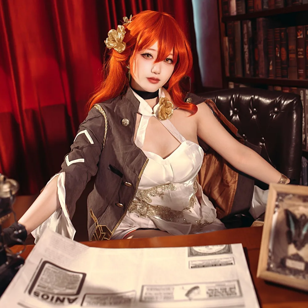 Honkai Himeko Cosplay Honkai Star Rail Cosplay Costume Wig Dress Shoes Set Outfits Anime Game Costumes for Halloween Party
Honkai Himeko Cosplay Honkai Star Rail Cosplay Costume Wig Dress Shoes Set Outfits Anime Game Costumes for Halloween Party