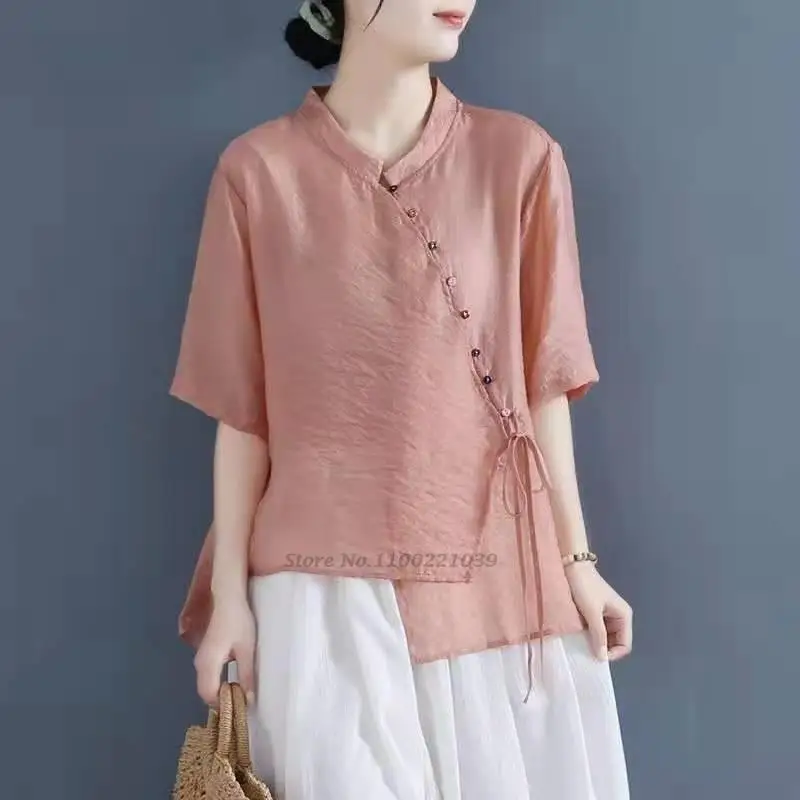 2022 women loose chinese tops tang costume chinese vintage traditional qipao blouse lady chiffon cheongsam blouse chinese hanfu
2022 women loose chinese tops tang costume chinese vintage traditional qipao blouse lady chiffon cheongsam blouse chinese hanfu
