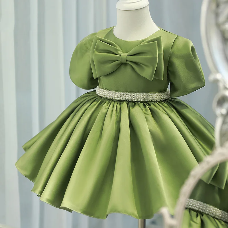 Baby Girls Piano Performance Dress Little Girls 1 Year Birthday Flower Girl Gown Children Beaded Bow Princess Dresses y333
Baby Girls Piano Performance Dress Little Girls 1 Year Birthday Flower Girl Gown Children Beaded Bow Princess Dresses y333