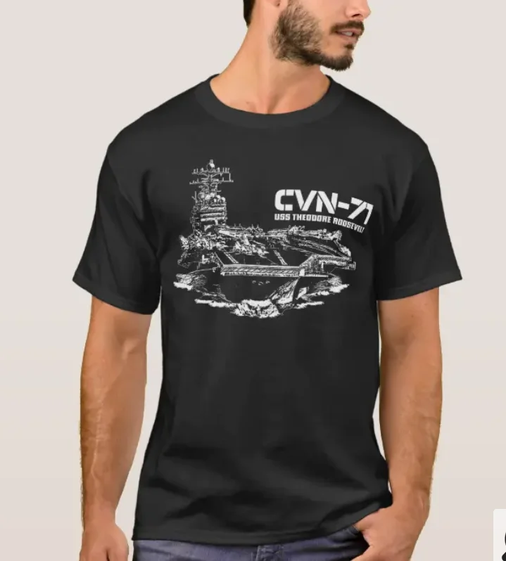 Nimitz-class USS CVN-71 Theodore Roosevelt Aircraft Carrier T-Shirt. Summer Cotton Short Sleeve O-Neck Mens T Shirt New S-3XL
Nimitz-class USS CVN-71 Theodore Roosevelt Aircraft Carrier T-Shirt. Summer Cotton Short Sleeve O-Neck Mens T Shirt New S-3XL