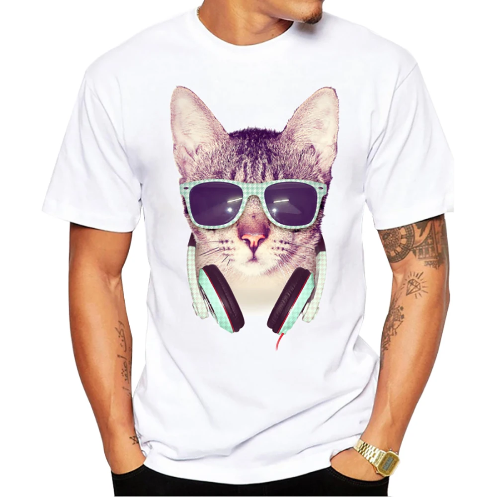 Новинка 2022, Мужская музыкальная футболка с рисунком в виде кошки
Новинка 2022, Мужская музыкальная футболка с рисунком в виде кошки