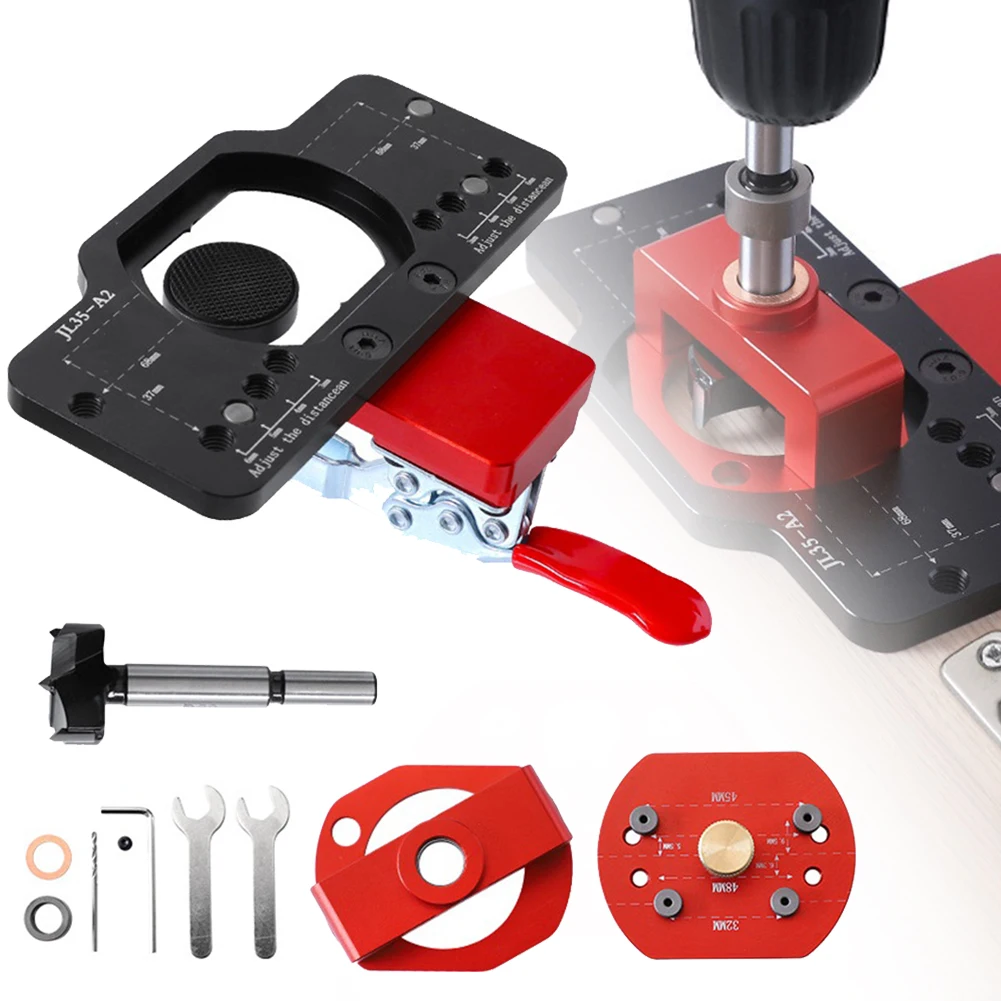 Brand New None Drill Guide Drill Bit Locator Metal Puncher Red Template 15-25MM 3/4/5/6MM 35mm Black Boring Jig
Brand New None Drill Guide Drill Bit Locator Metal Puncher Red Template 15-25MM 3/4/5/6MM 35mm Black Boring Jig