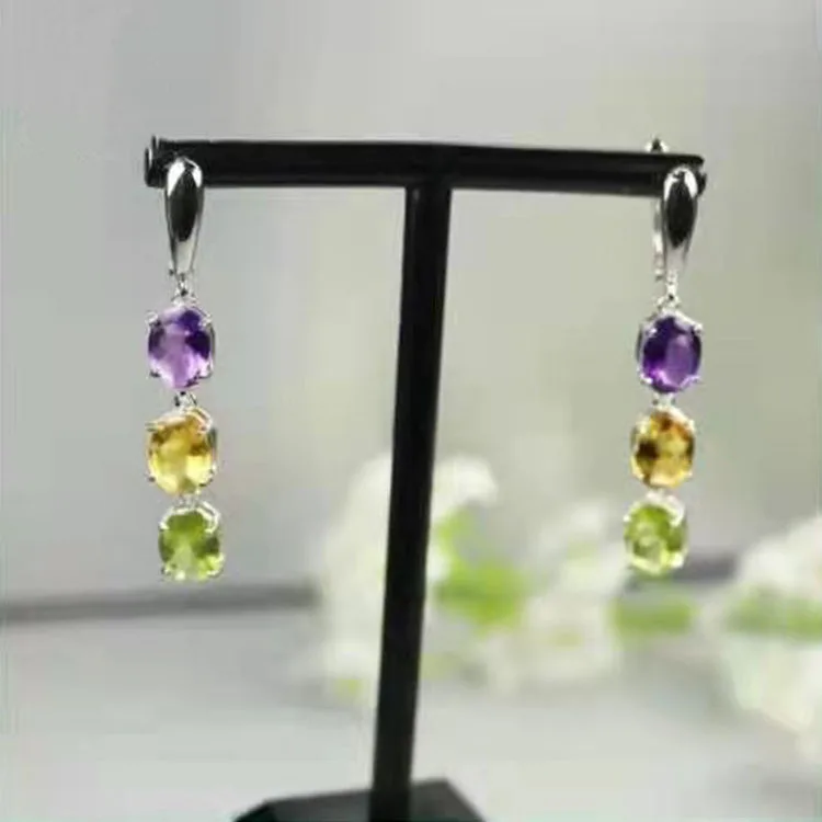 European and American U-shaped Design Women's Long Earrings Colorful Crystal Earrings Women's Party Wedding Engagement Jewelry
European and American U-shaped Design Women's Long Earrings Colorful Crystal Earrings Women's Party Wedding Engagement Jewelry