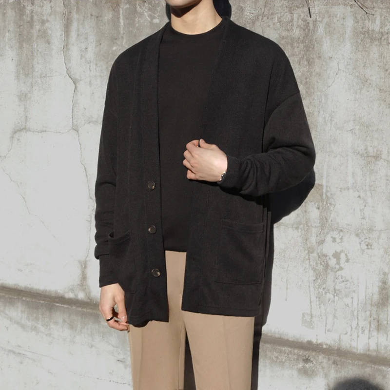 men's clothing autumn cardigan sweater loose Korean style trendy lightweight outer wear single breasted kintted top Y3922
men's clothing autumn cardigan sweater loose Korean style trendy lightweight outer wear single breasted kintted top Y3922