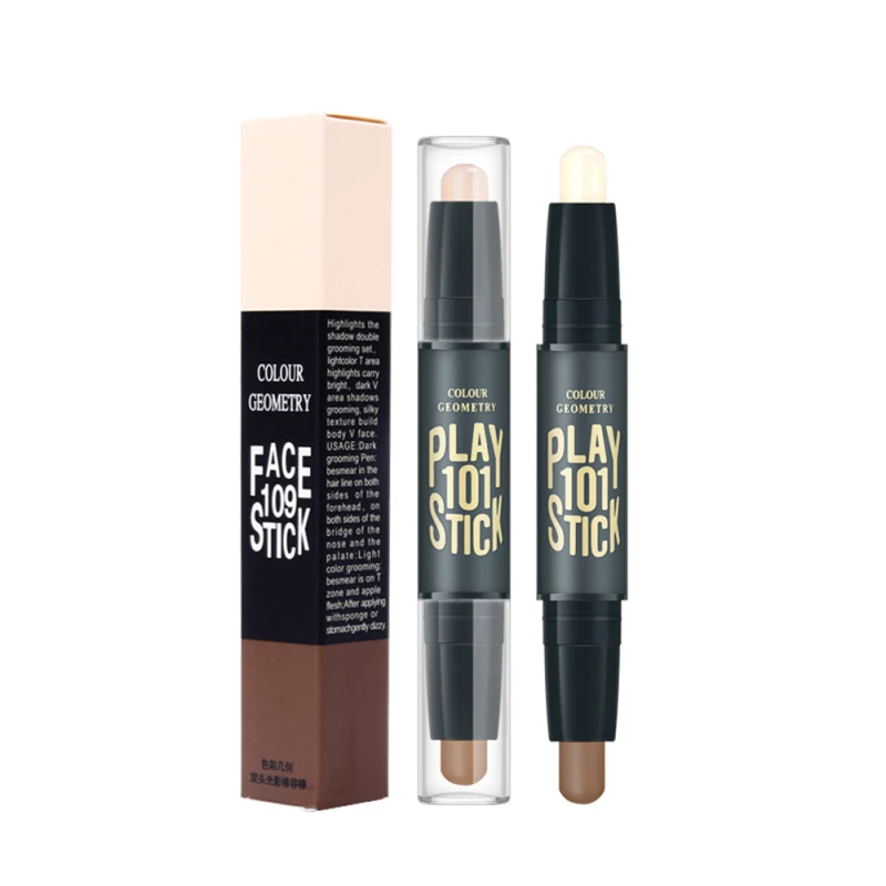 Double-head Makeup Highlighter V Face Concealer Contouring Bronzers Highlighters Pen Cosmetic 3D Makeup Corrector Contour Stick
Double-head Makeup Highlighter V Face Concealer Contouring Bronzers Highlighters Pen Cosmetic 3D Makeup Corrector Contour Stick