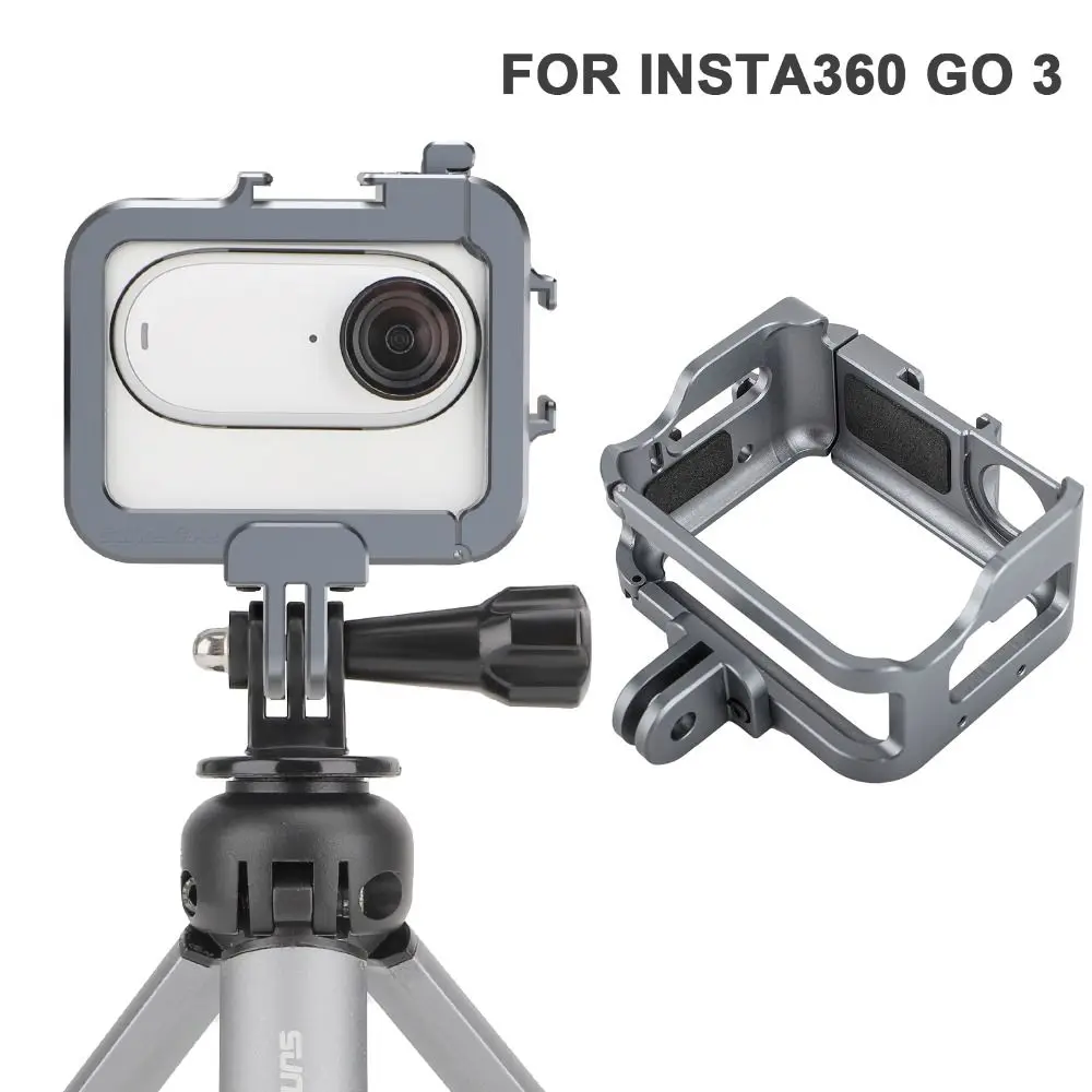 Aluminium Alloy Metal Cage Case Protection Expansion Protective Frame Camera Metal Housing Shell for Insta 360 GO3 Action Camera
Aluminium Alloy Metal Cage Case Protection Expansion Protective Frame Camera Metal Housing Shell for Insta 360 GO3 Action Camera