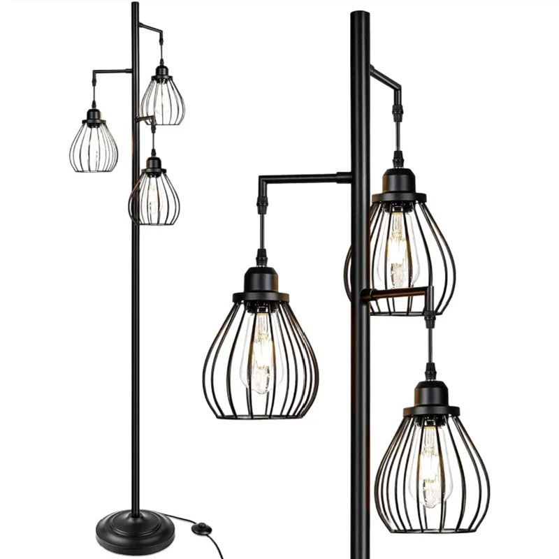 Nordic LED Floor Lamp Living Room Home Decor American Rustic Retro Industrial Iron Bird Cage Modern Reading Bedroom Lighting
Nordic LED Floor Lamp Living Room Home Decor American Rustic Retro Industrial Iron Bird Cage Modern Reading Bedroom Lighting