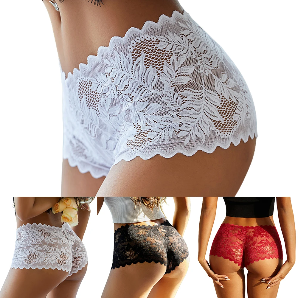 Women's Sexy Seamless Low Waist Sheer Lace Shorts Lingerie Solid Color Hollow Out Boxer Briefs Knicker Underwear Panties
Women's Sexy Seamless Low Waist Sheer Lace Shorts Lingerie Solid Color Hollow Out Boxer Briefs Knicker Underwear Panties