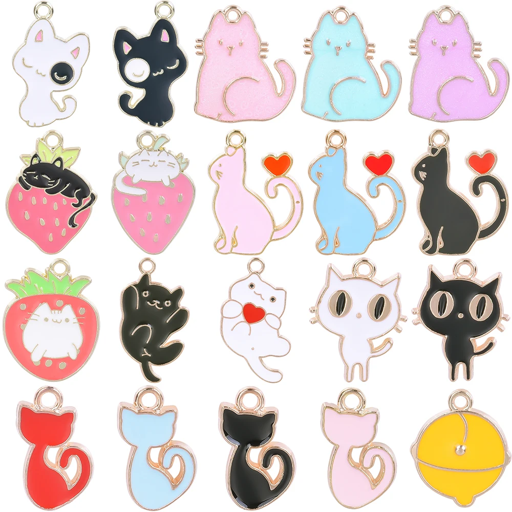 10pcs Cute Animal Cartoon Animal Charm Cat Pendants For Jewelry Making Supplies DIY Necklace Earrings Accessories Handmade Bulk
10pcs Cute Animal Cartoon Animal Charm Cat Pendants For Jewelry Making Supplies DIY Necklace Earrings Accessories Handmade Bulk