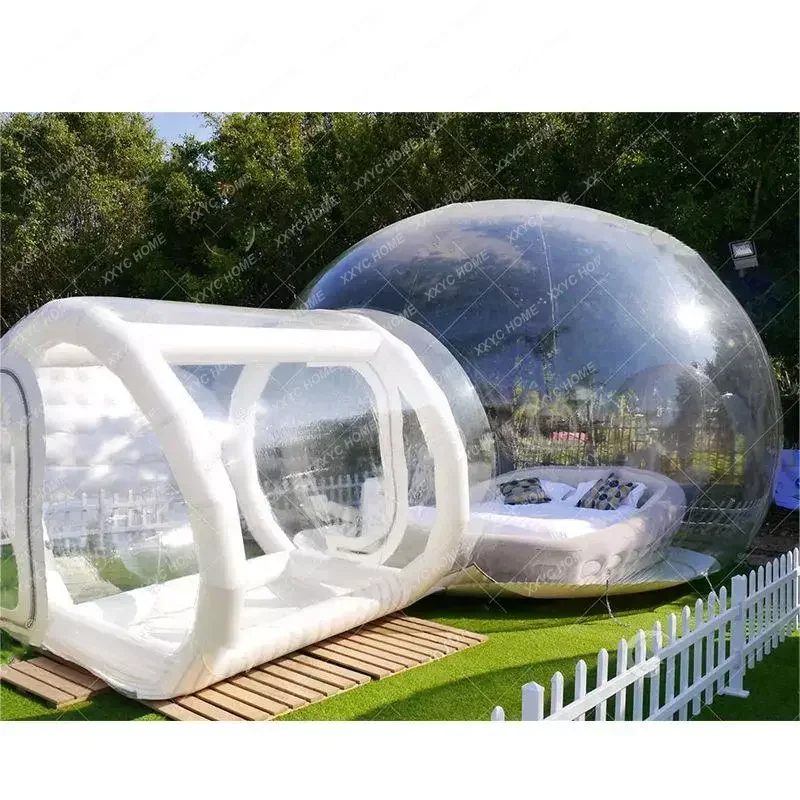 

Transparent Inflatable Bubble Tent Spherical Clear House Garden Cabin Party Lodge Starry Sky Dome Outdoor Camping