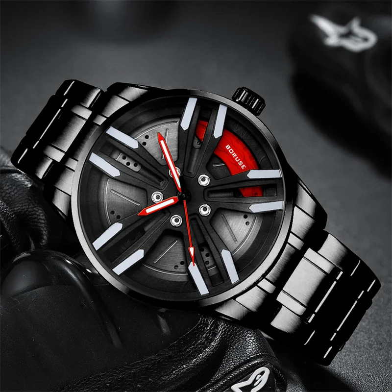 Men Wheel Rim Hub Watch Stainless Steel Sport Car Men Quartz Watches Waterproof Creative Leather Luminous Clock relogio masculio
Men Wheel Rim Hub Watch Stainless Steel Sport Car Men Quartz Watches Waterproof Creative Leather Luminous Clock relogio masculio