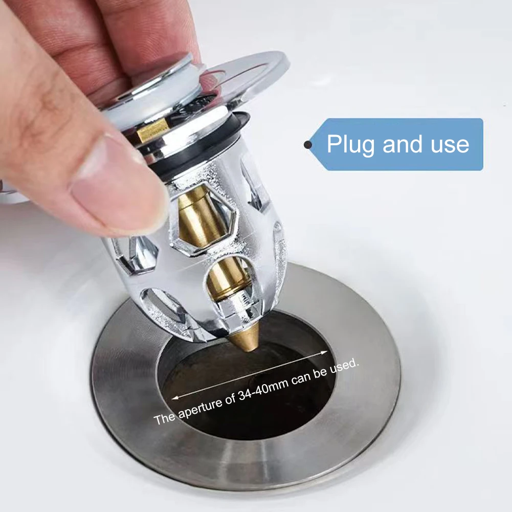 Basin Pop-Up Bounce Core Basin Drain Filter Hair Catcher Sink Strainer Bathtub Stopper Bathroom Tool 34-40mm
Basin Pop-Up Bounce Core Basin Drain Filter Hair Catcher Sink Strainer Bathtub Stopper Bathroom Tool 34-40mm