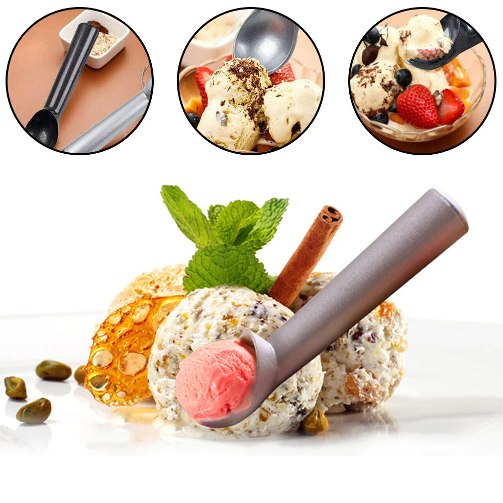 1PCS Ice Cream Scoop Stainless Steel Ice Cream Spoon Non Stick Professional Polished Aluminium Ice Spoon Kitchen Tools
1PCS Ice Cream Scoop Stainless Steel Ice Cream Spoon Non Stick Professional Polished Aluminium Ice Spoon Kitchen Tools