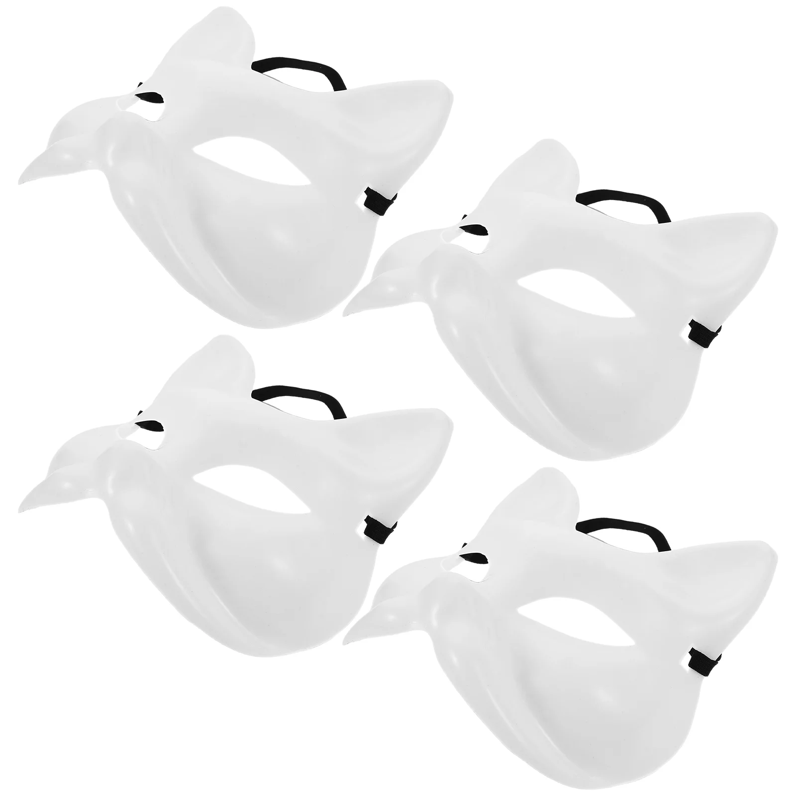 4 Pcs Fox Mask Blank DIY Masquerade Masks Costume Cosplay Accessory Clothing Hand Painted White Plastic Halloween Miss
4 Pcs Fox Mask Blank DIY Masquerade Masks Costume Cosplay Accessory Clothing Hand Painted White Plastic Halloween Miss