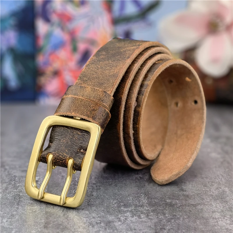 38MM Double Pin Solid Brass Belt Buckle Genuine Leather Belt Men Ceinture Leather Belts For Men Jeans Waist Belt Wide MBT0608
38MM Double Pin Solid Brass Belt Buckle Genuine Leather Belt Men Ceinture Leather Belts For Men Jeans Waist Belt Wide MBT0608