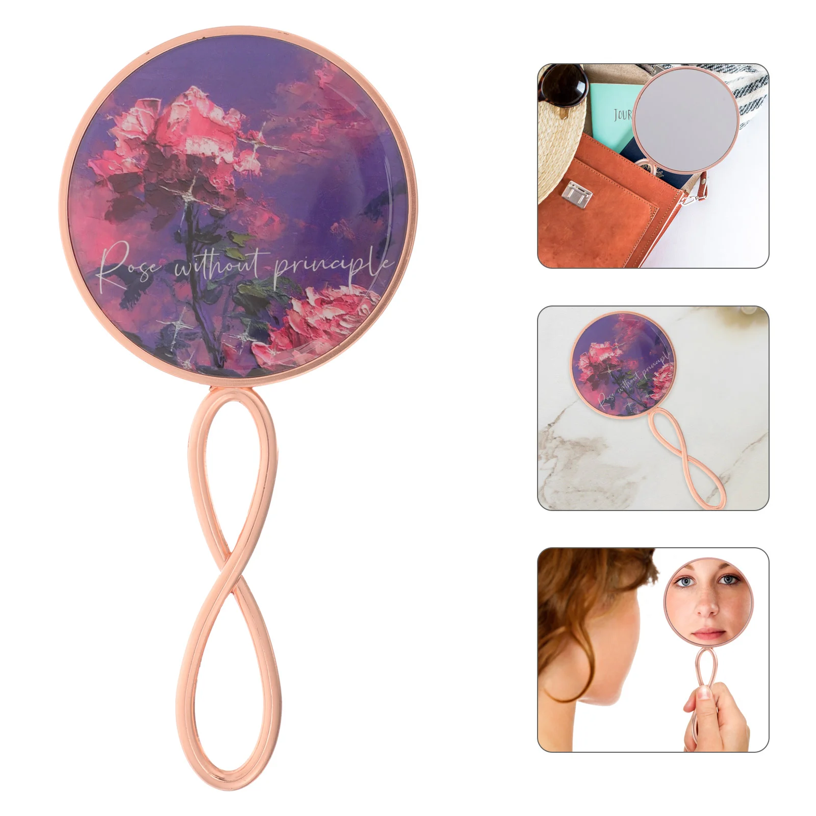 Portable Mirror Hand Makeup Mirror Vintage Makeup Mirror Decorative Mirror for Women Girls
Portable Mirror Hand Makeup Mirror Vintage Makeup Mirror Decorative Mirror for Women Girls