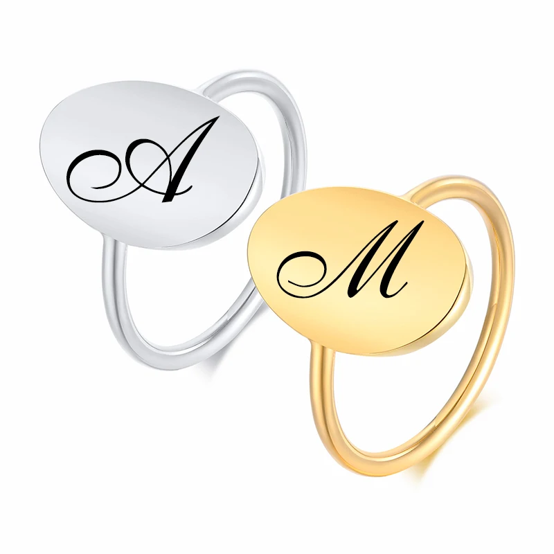 Custom Stainless Steel Letter A to Z Rings for Women Jewelry, Chic Initial Signet Couple Ring to Best Friend BFF Gift,US Size
Custom Stainless Steel Letter A to Z Rings for Women Jewelry, Chic Initial Signet Couple Ring to Best Friend BFF Gift,US Size