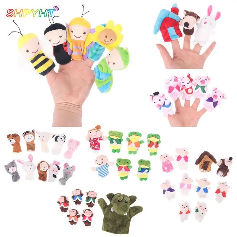 3/6/10PC Mini Hand Puppet Cartoon Animal Finger Puppet Role Play Tell Story Cloth Doll Educational Toy Cute Sheep Wolf Plush Toy
3/6/10PC Mini Hand Puppet Cartoon Animal Finger Puppet Role Play Tell Story Cloth Doll Educational Toy Cute Sheep Wolf Plush Toy