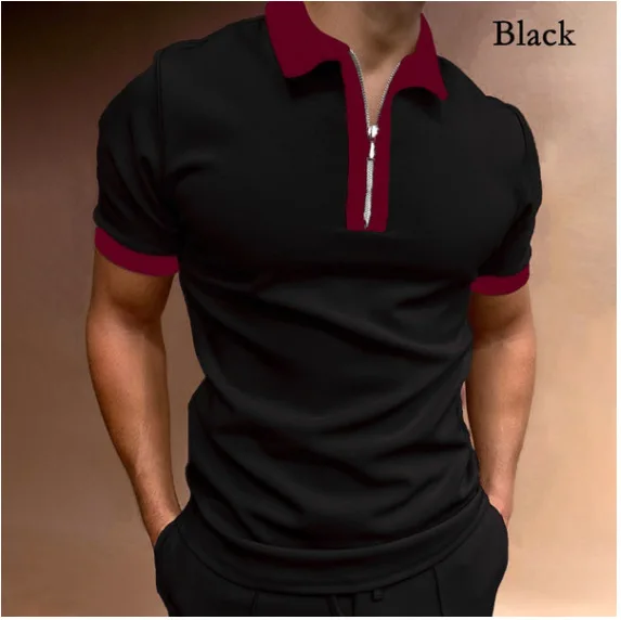 2022 New Men's Polo Shirt Short Sleeve Slim Zipper Lapel Pullover Fashion Slim Top Solid Large S-5xl
2022 New Men's Polo Shirt Short Sleeve Slim Zipper Lapel Pullover Fashion Slim Top Solid Large S-5xl