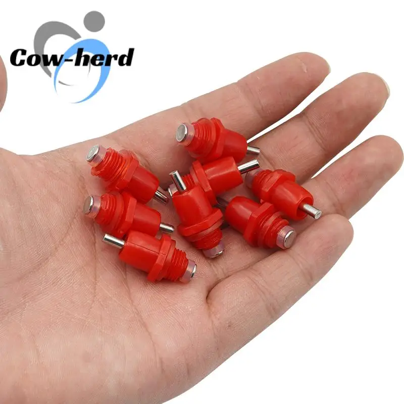 10Pcs Poultry Chicken Nipple Drinker Drinking Fountain Red Spring Type Mouth Water Poultry Farming Feeding Equipment
10Pcs Poultry Chicken Nipple Drinker Drinking Fountain Red Spring Type Mouth Water Poultry Farming Feeding Equipment