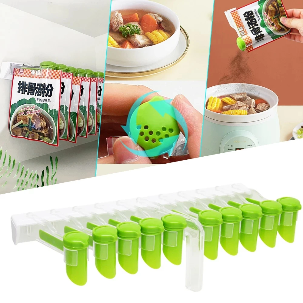 Hanging Seasoning Bag Storage Spice Organizer Kitchen Storage Rack Wall-mounted Moisture-Proof Storage Clip With Hole Spice Rack
Hanging Seasoning Bag Storage Spice Organizer Kitchen Storage Rack Wall-mounted Moisture-Proof Storage Clip With Hole Spice Rack