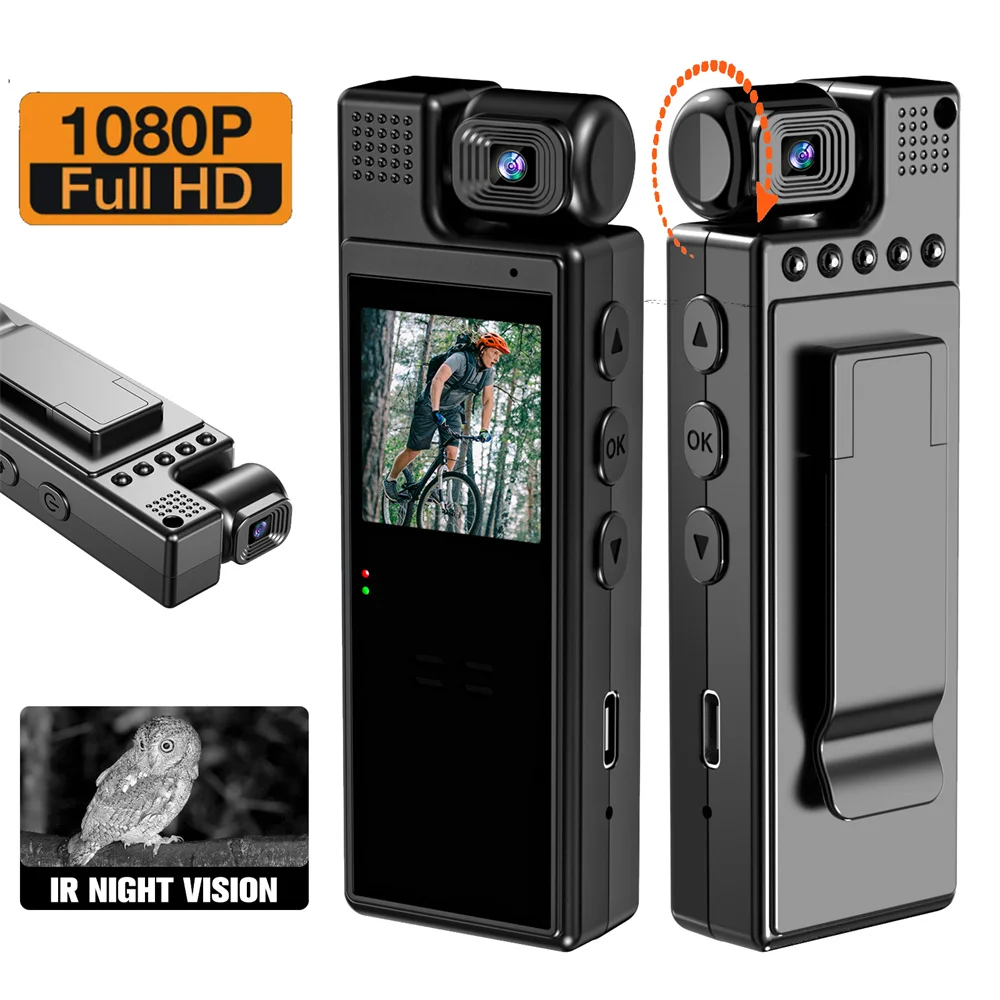 Mini Body Camera Digital 1080P Professional LCD Screen Portable Magnetic Night Vision Small Camera Sports DV Camcorder for Video 
Mini Body Camera Digital 1080P Professional LCD Screen Portable Magnetic Night Vision Small Camera Sports DV Camcorder for Video
