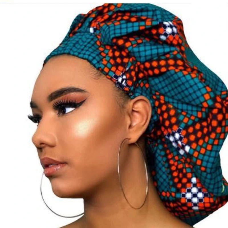 African Hair Bonnet For Sleeping Extra Large Ankara Print Turban Beanie Black Women Head Cover Elastic Silky Head Wrap Chemo Cap
African Hair Bonnet For Sleeping Extra Large Ankara Print Turban Beanie Black Women Head Cover Elastic Silky Head Wrap Chemo Cap