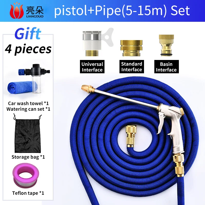 15m Water Pistol High Pressure Spray Gun Car Washing Clean Wearproof Sun-Proof Explosionproof Leakproof Foam Jugs Garden
15m Water Pistol High Pressure Spray Gun Car Washing Clean Wearproof Sun-Proof Explosionproof Leakproof Foam Jugs Garden