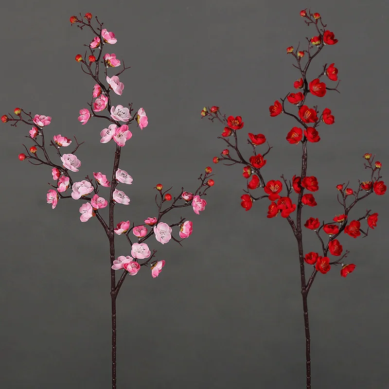 1pc Simulation Plum Silk Flower Branches Diy Flower Arrangement Long Stem Family Wedding Decoration Living Room Decoration
1pc Simulation Plum Silk Flower Branches Diy Flower Arrangement Long Stem Family Wedding Decoration Living Room Decoration