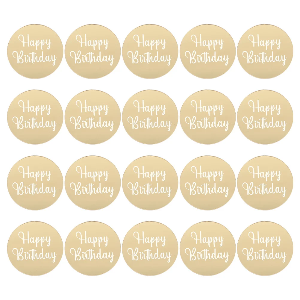 20 Pcs Birthday Cupcake Topper Round Mirror Acrylic Birthday Mirror Kids Birthday Cake Decoration CD Mini Round Engraved Topper
20 Pcs Birthday Cupcake Topper Round Mirror Acrylic Birthday Mirror Kids Birthday Cake Decoration CD Mini Round Engraved Topper