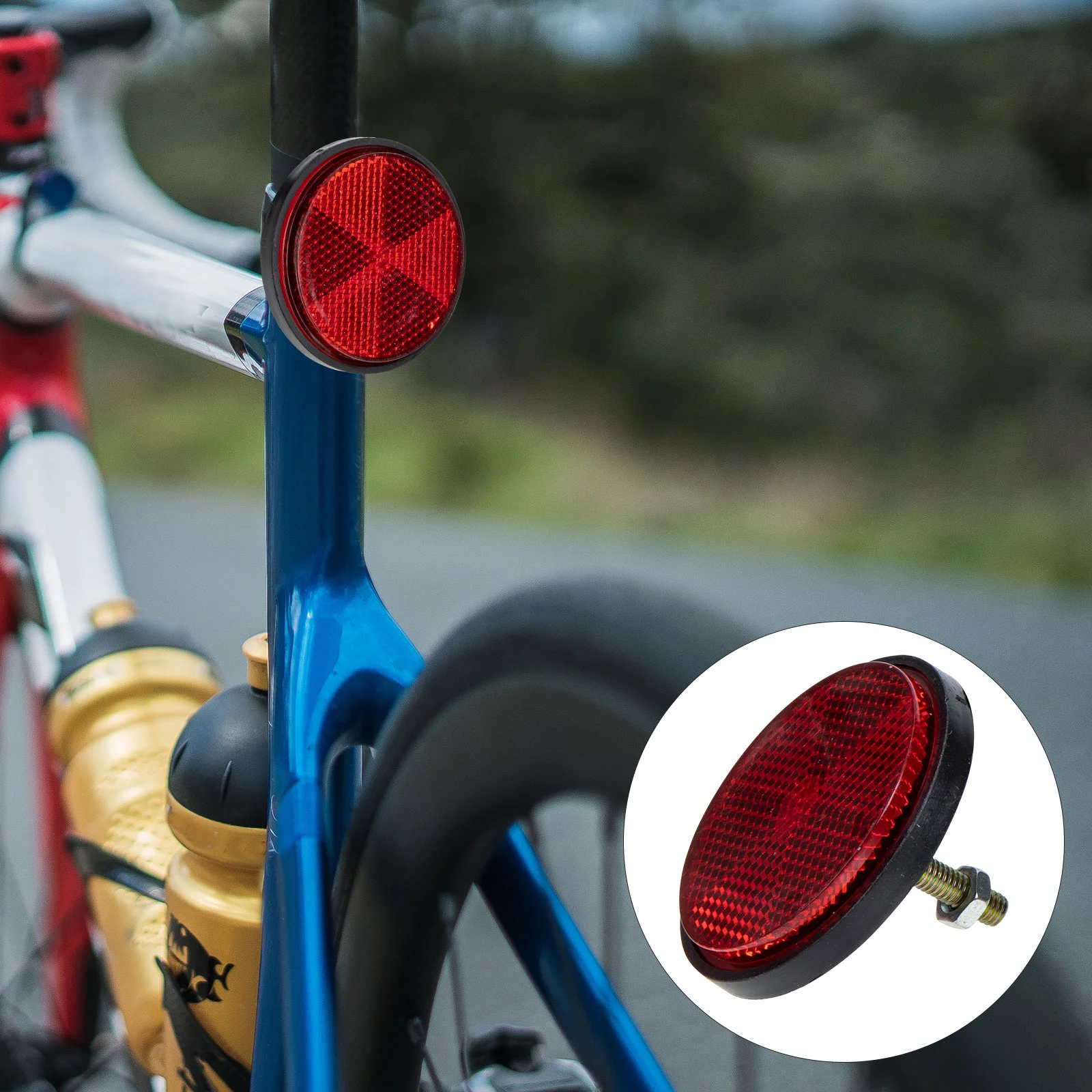 

Bike Reflector Light Reflectors Rear Car Reflective Safety Lights Round Tape Front Sign Tail Warning Lamp Supplies Trailer
