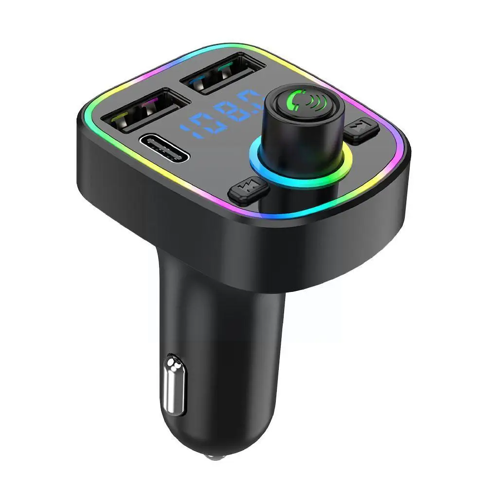 Car Bluetooth FM Transmitter PD Type-C Dual USB 3.1A Fast Player Modulator Light Handsfree MP3 Colorful Charger Ambient M4Y6
Car Bluetooth FM Transmitter PD Type-C Dual USB 3.1A Fast Player Modulator Light Handsfree MP3 Colorful Charger Ambient M4Y6