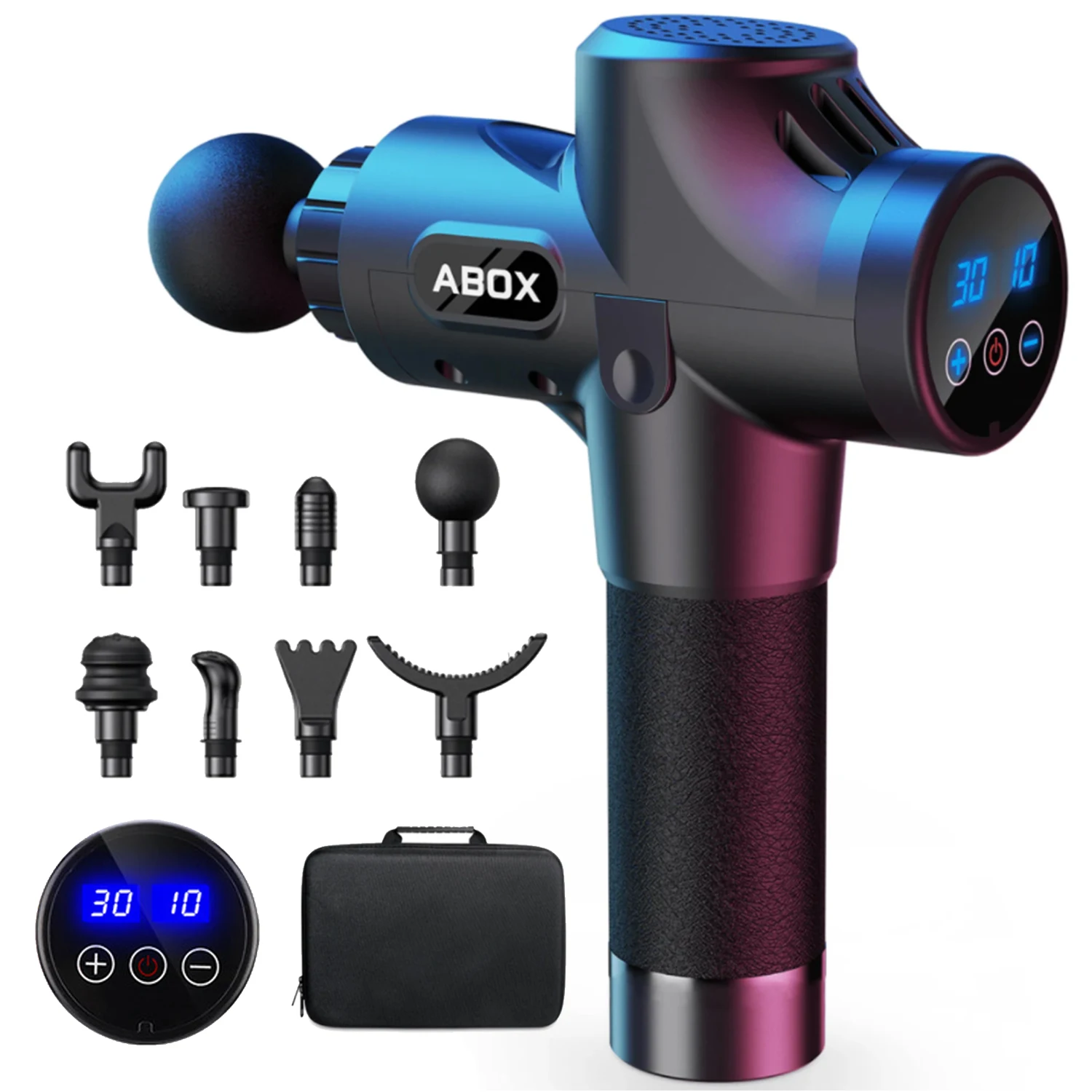 ABOX High frequency Massage Gun Muscle Relax Body Relaxation Electric Massager with Portable Bag Therapy Gun for fitness
ABOX High frequency Massage Gun Muscle Relax Body Relaxation Electric Massager with Portable Bag Therapy Gun for fitness