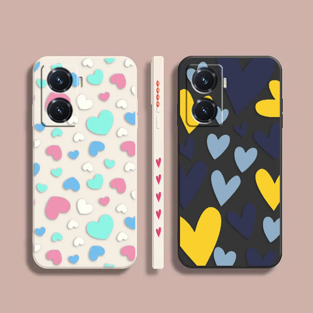 Case For VIVO Y55S Y31 Y55 Y35 Y51S Y73S 5G Y83 Y93 Z3 Z5X Z6 Colour Simple Liquid Silicone Case Colorful Loving Heart
Case For VIVO Y55S Y31 Y55 Y35 Y51S Y73S 5G Y83 Y93 Z3 Z5X Z6 Colour Simple Liquid Silicone Case Colorful Loving Heart