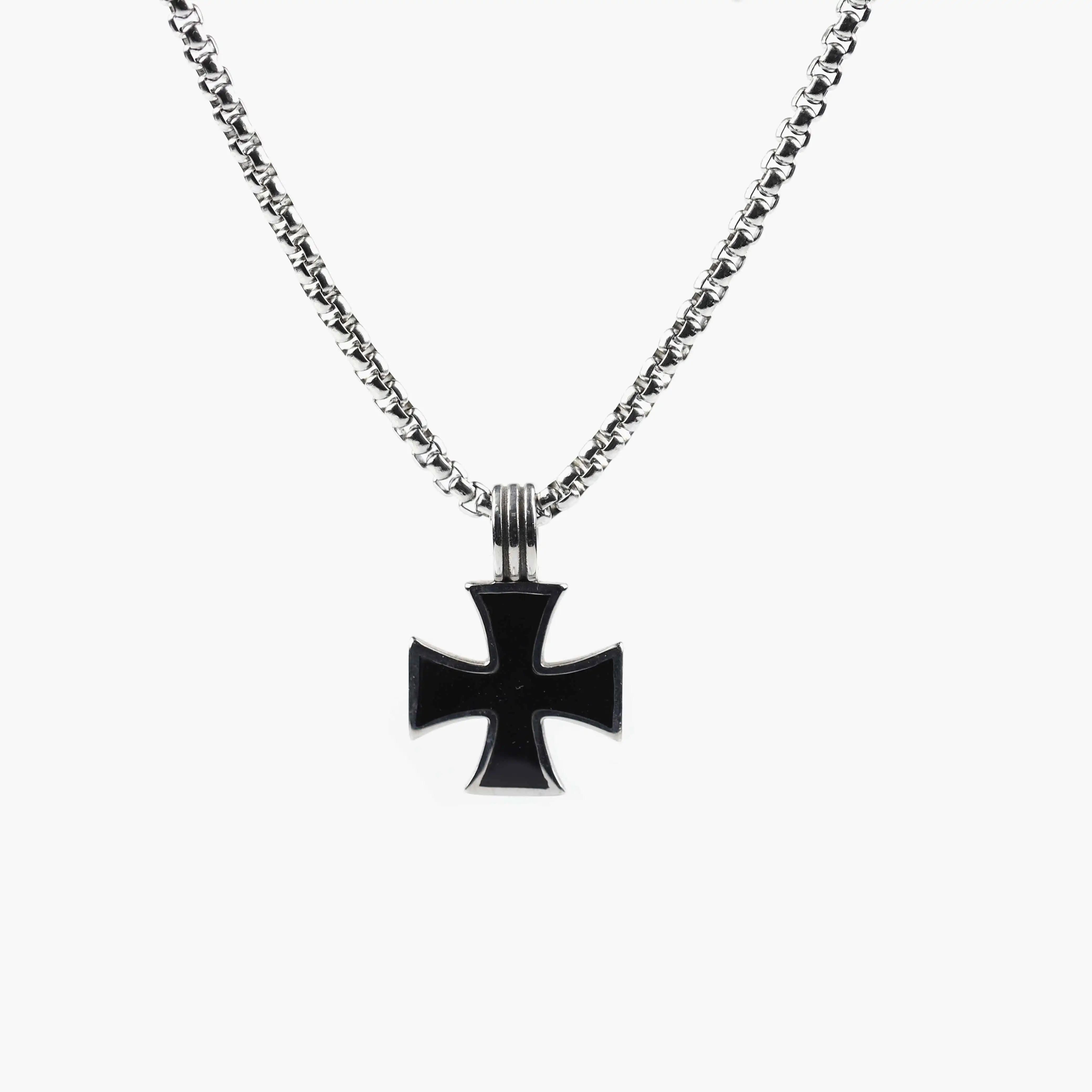 Fashion Jewelry Pendant Charm Stainless Steel Plating Black Cross Pendant Necklace For Men
Fashion Jewelry Pendant Charm Stainless Steel Plating Black Cross Pendant Necklace For Men