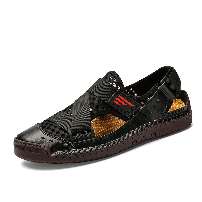 New Summer Breathable Mesh Sandals Men Casual Handmade Hiking Sandals Outdoor Closed Toe Beach Sandlas Big Size 39-48
New Summer Breathable Mesh Sandals Men Casual Handmade Hiking Sandals Outdoor Closed Toe Beach Sandlas Big Size 39-48