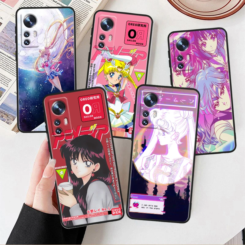 

Anime Sailor Moon For Xiaomi Mi 10T 10S 9T 9 SE 8 A3 A2 A1 6X 5X CC9E Note 10 Lite Pro Mix 3 Black Soft Phone Case